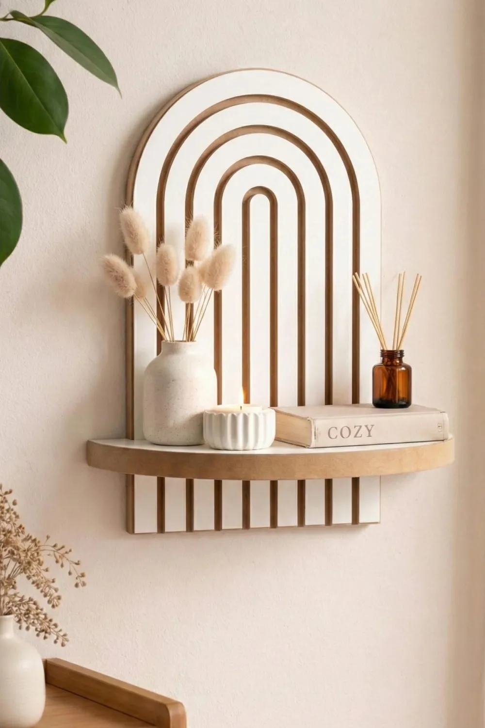 Raft de perete Hanah Home Artmtkwll1, Alb