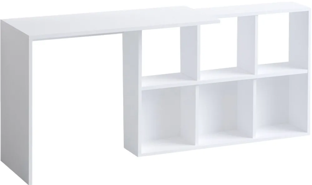 Birou Hanah Home Jack, Alb / Stejar