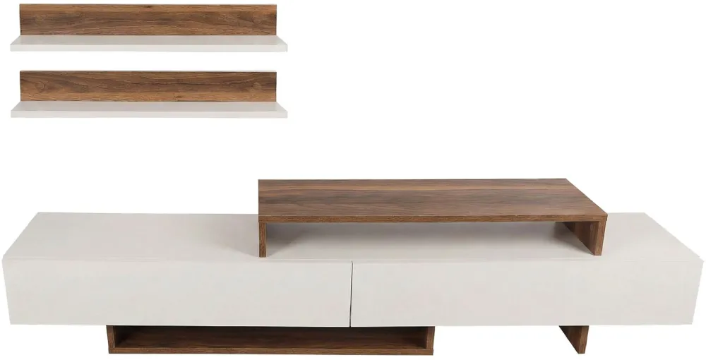 Ansamblu TV Hanah Home Nirvana, Alb / Tec
