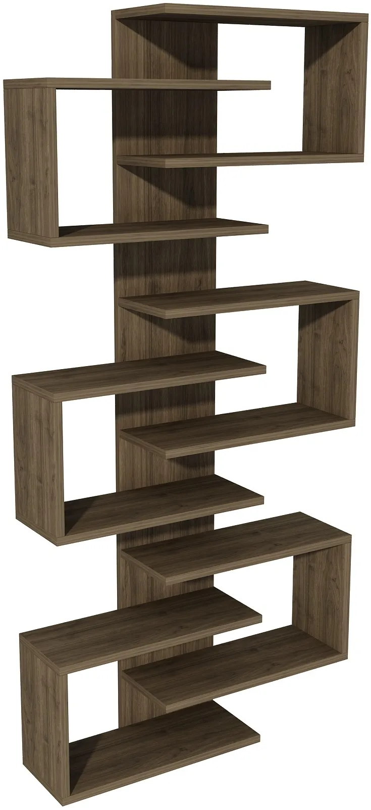 Bibliotecă Hanah Home Lotus, Nuc