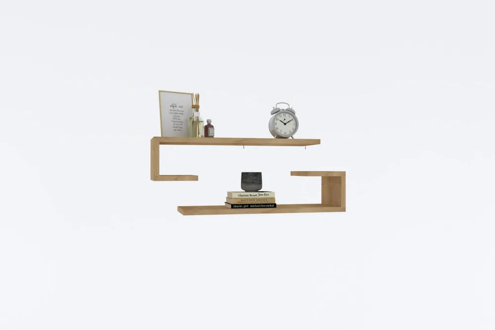 Raft de perete Hanah Home Eldo Sapphire Oak, Stejar Sapphire