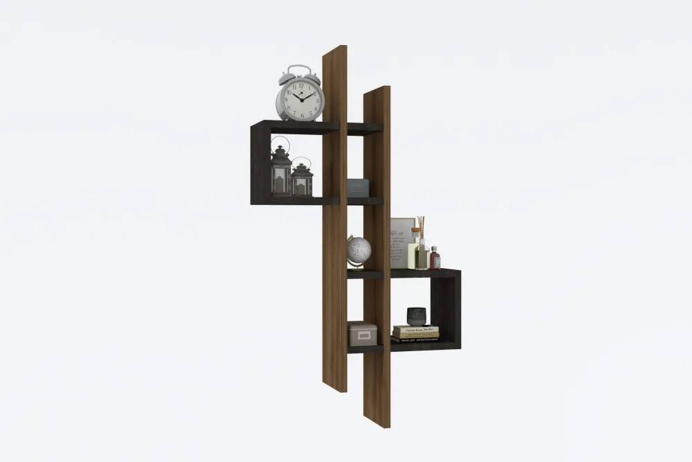Raft de perete Hanah Home Emse, Stejar / Antracit