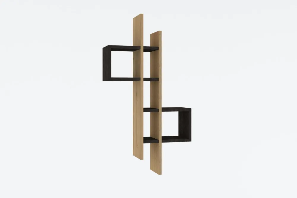 Raft de perete Hanah Home Emse, Stejar Sapphire / Antracit