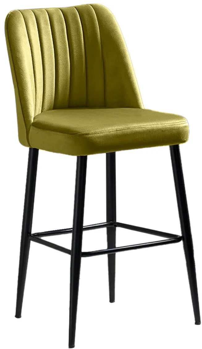 Set scaune de bar (2 piese) Hanah Home Vento - Yellow, Galben / Negru