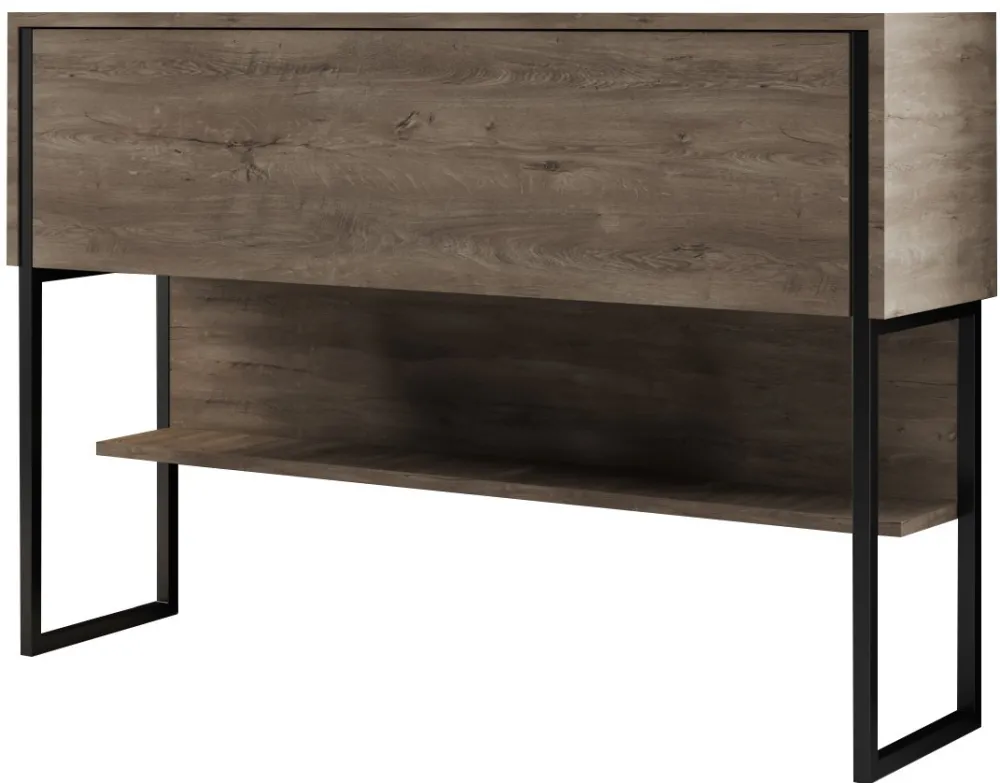 Comodă Hanah Home Luxe, Negru / Nuc