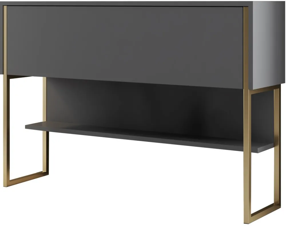 Comodă Hanah Home Luxe, Auriu / Antracit