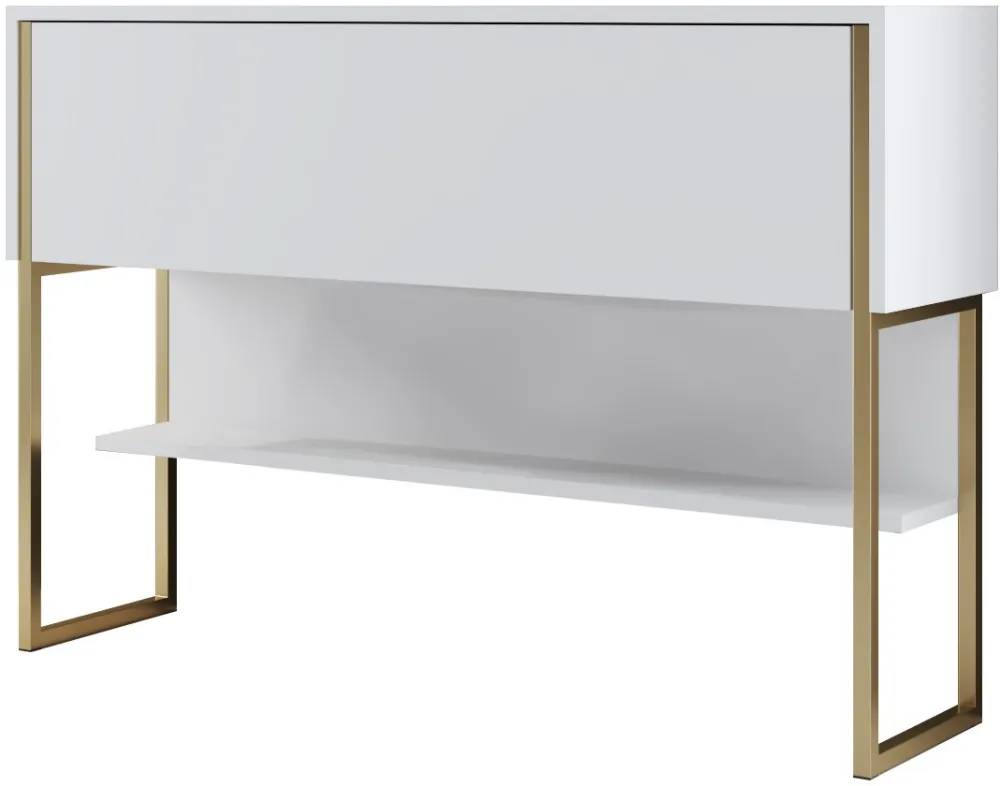 Comodă Hanah Home Luxe, Auriu / Alb