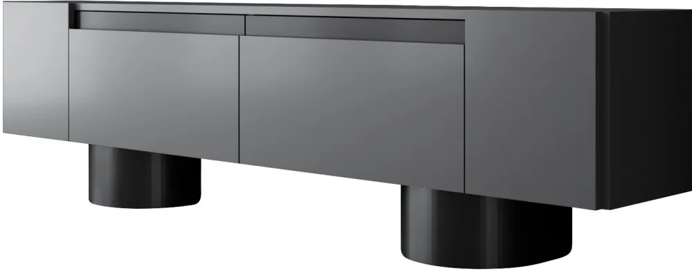 Comodă TV Hanah Home Bohem, Antracit / Negru