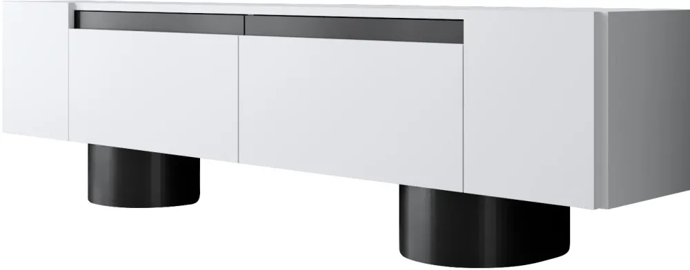 Comodă TV Hanah Home Bohem, Alb / Negru