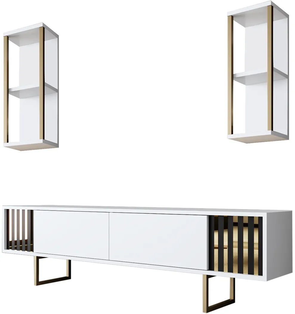 Ansamblu TV Hanah Home Gold Line, Alb / Negru