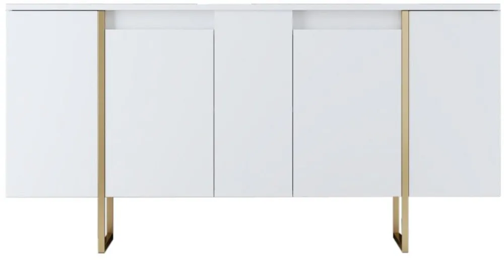 Consolă Hanah Home Luxe, Alb / Auriu