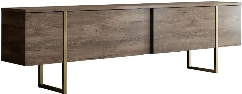 Set mobilier living Hanah Home Luxe Set, Nuc / Auriu