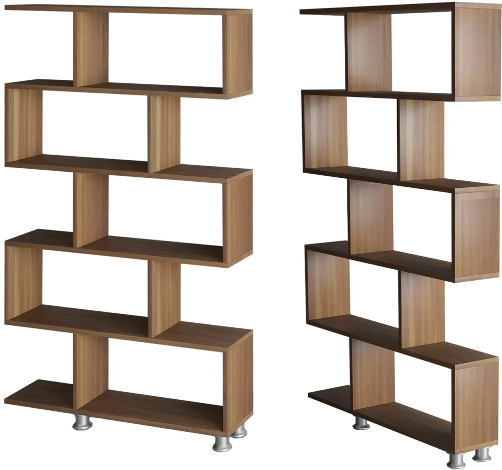Bibliotecă Hanah Home Nilüfer, Nuc