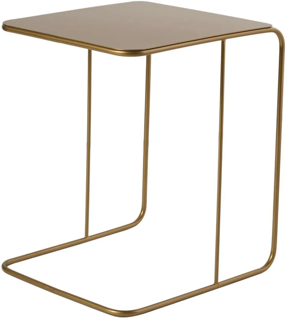 Măsuță laterală Hanah Home Shb-011-A, Auriu