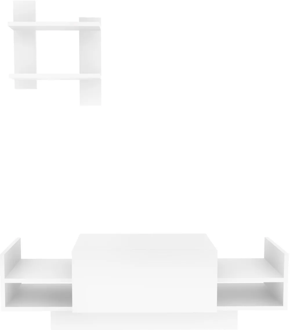 Ansamblu TV Hanah Home Bahar, Alb
