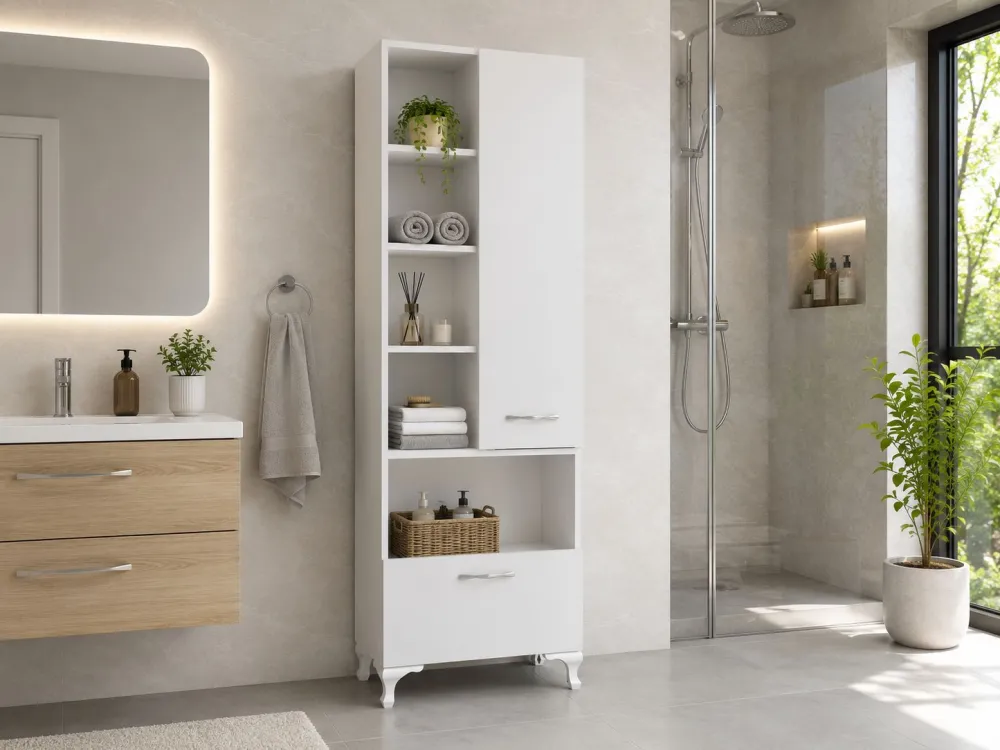 Dulap multifuncțional Hanah Home Sezen, Alb