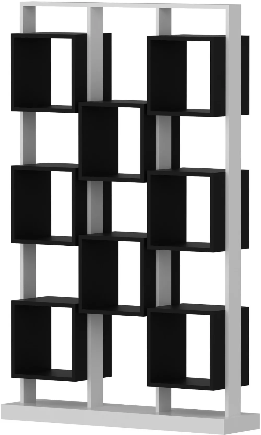 Bibliotecă Hanah Home Edge, Alb / Negru
