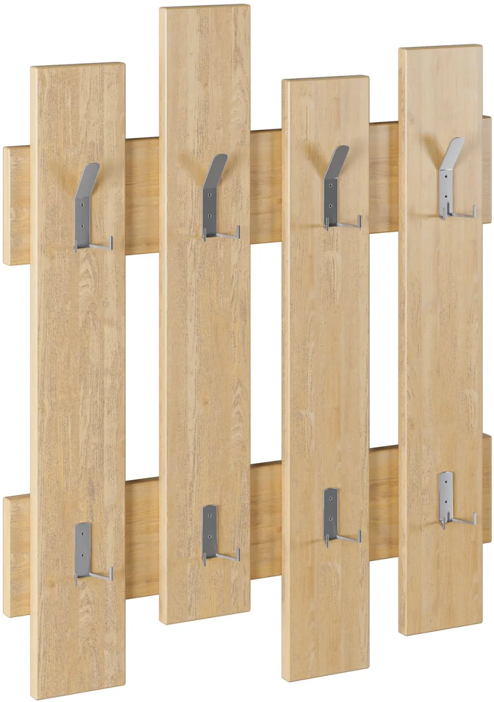 Cuier de perete Hanah Home Wave, Stejar