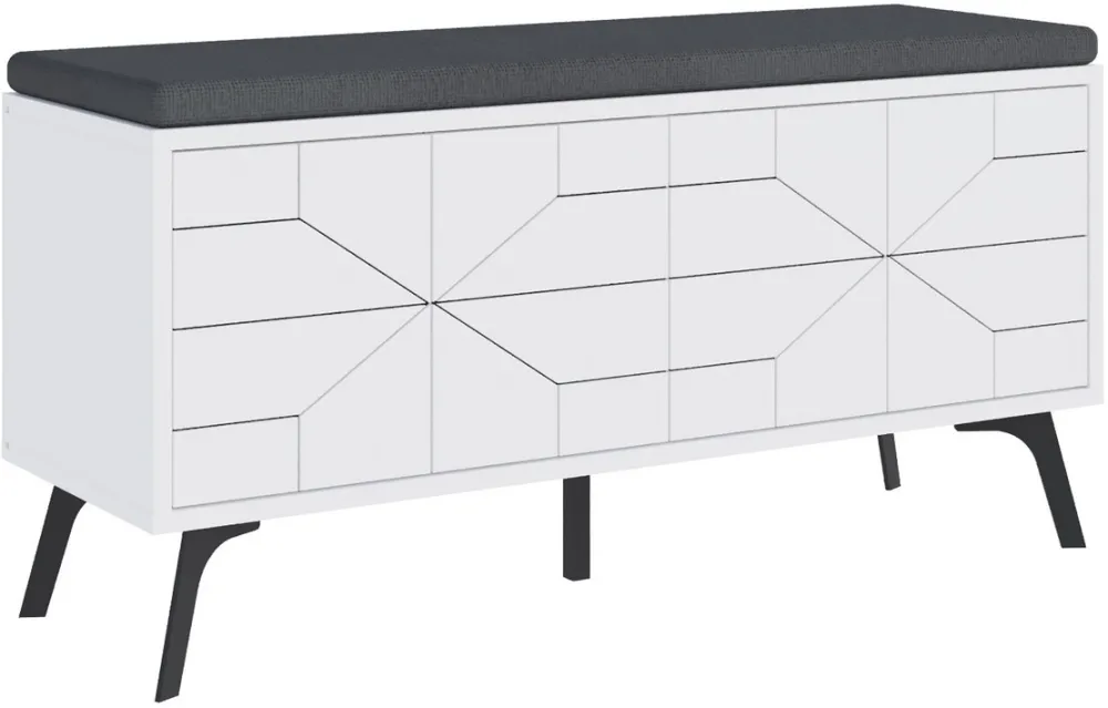 Pantofar Hanah Home Dune Bench, Alb