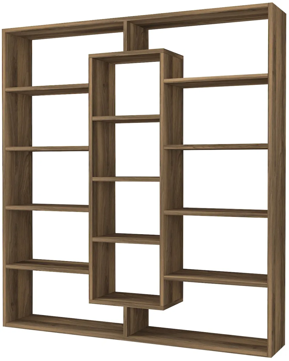 Bibliotecă Hanah Home Ample, Nuc