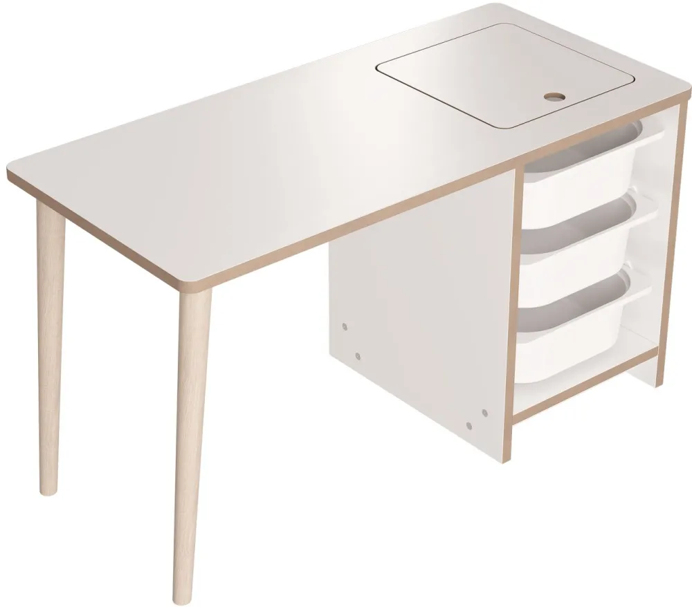 Set măsuță pentru copii Hanah Home Soho, Alb