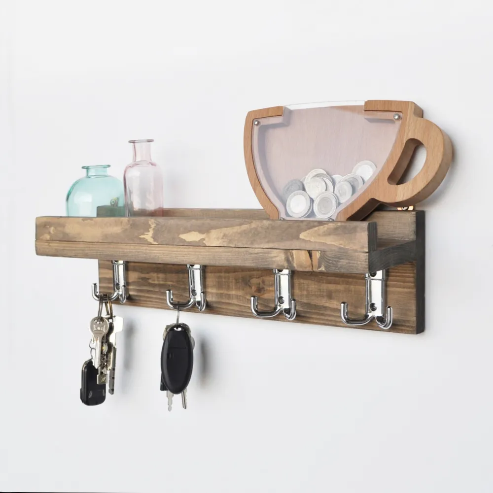 Raft de bucătărie Hanah Home Aa037, Nuc