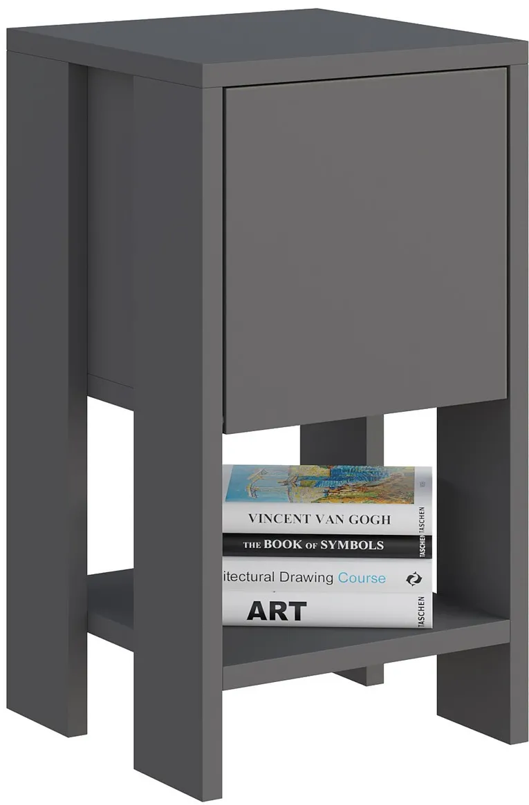 Noptieră Hanah Home Ema - Anthracite, Anthracite, Antracit