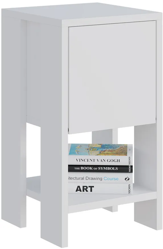 Noptieră Hanah Home Ema - White, White, Alb