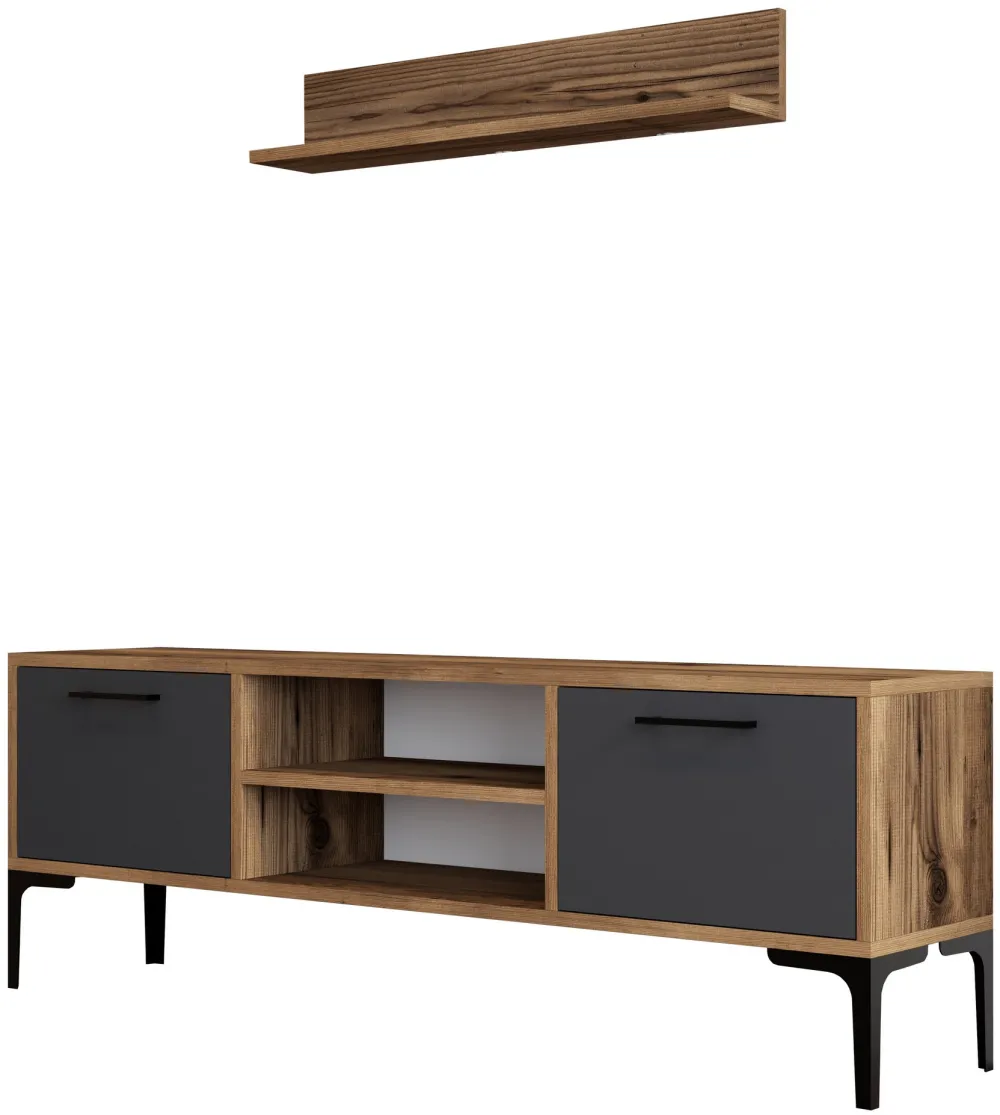 Ansamblu TV Hanah Home Riga - Anthracite, Nuc / Antracit