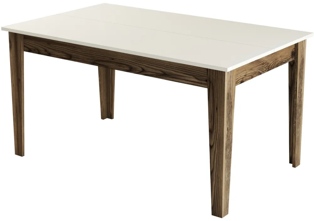 Masă de dining Hanah Home Milan 517, Nuc / Crem