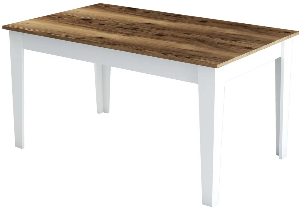 Masă de dining Hanah Home Milan 520, Nuc / Alb