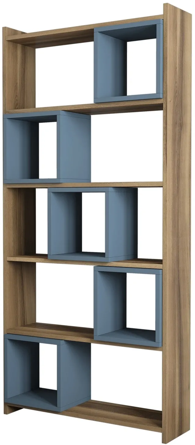 Bibliotecă Hanah Home Box, Nuc / Calcedonie