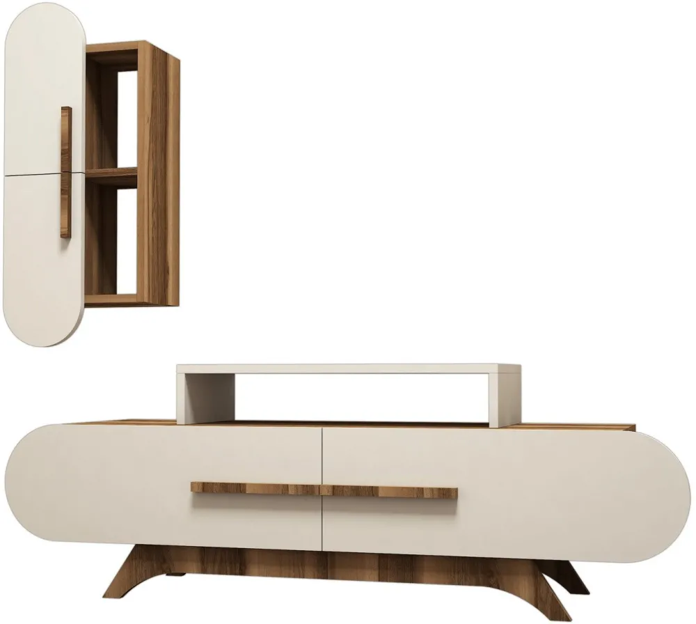 Ansamblu TV Hanah Home Rose S, Nuc / Crem