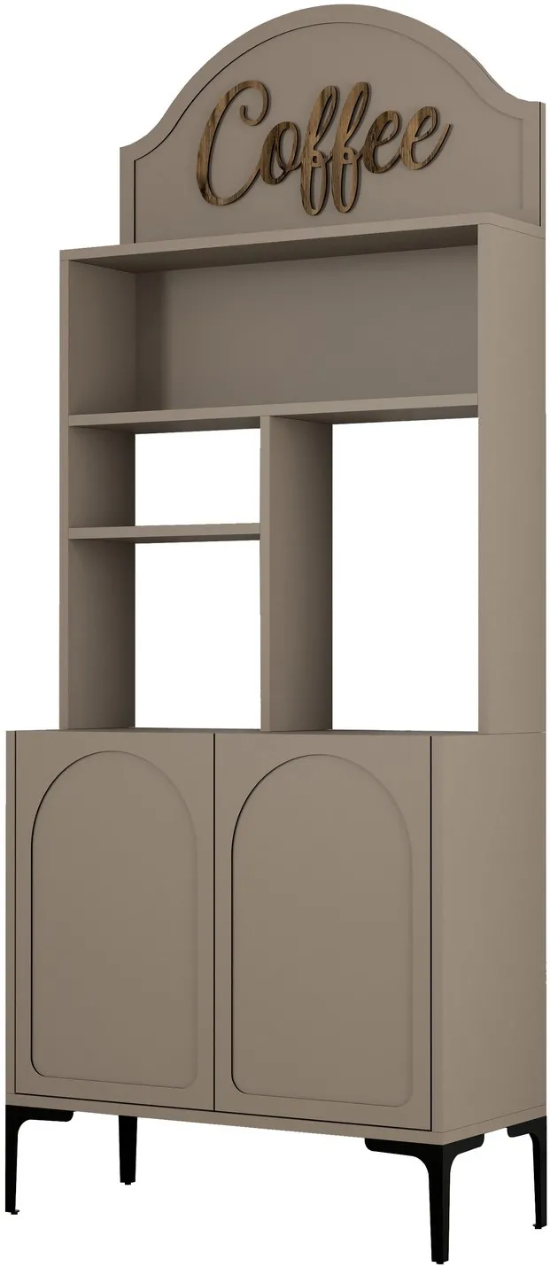Dulap pentru colț de cafea Hanah Home Lyon 80, Atlas / Negru