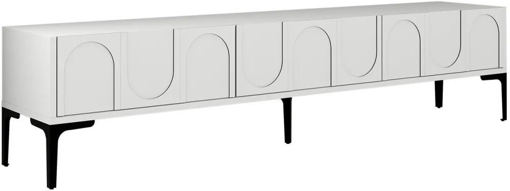 Comodă TV Hanah Home Lyon 42, Alb / Negru
