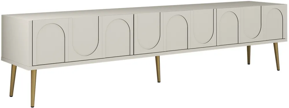 Comodă TV Hanah Home Lyon 43, Crem / Auriu