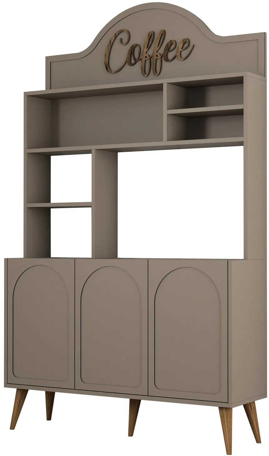 Dulap pentru colț de cafea Hanah Home Lyon 120, Atlas / Nuc