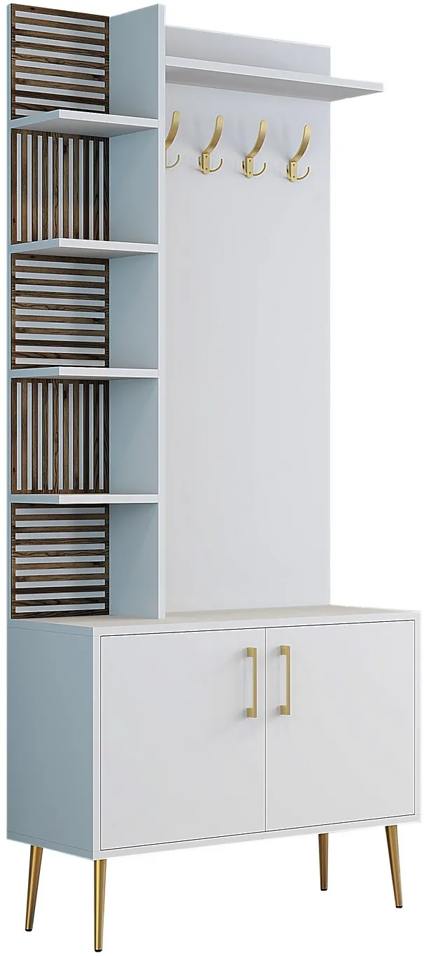 Cuier de hol Hanah Home Viyana D, Alb / Auriu