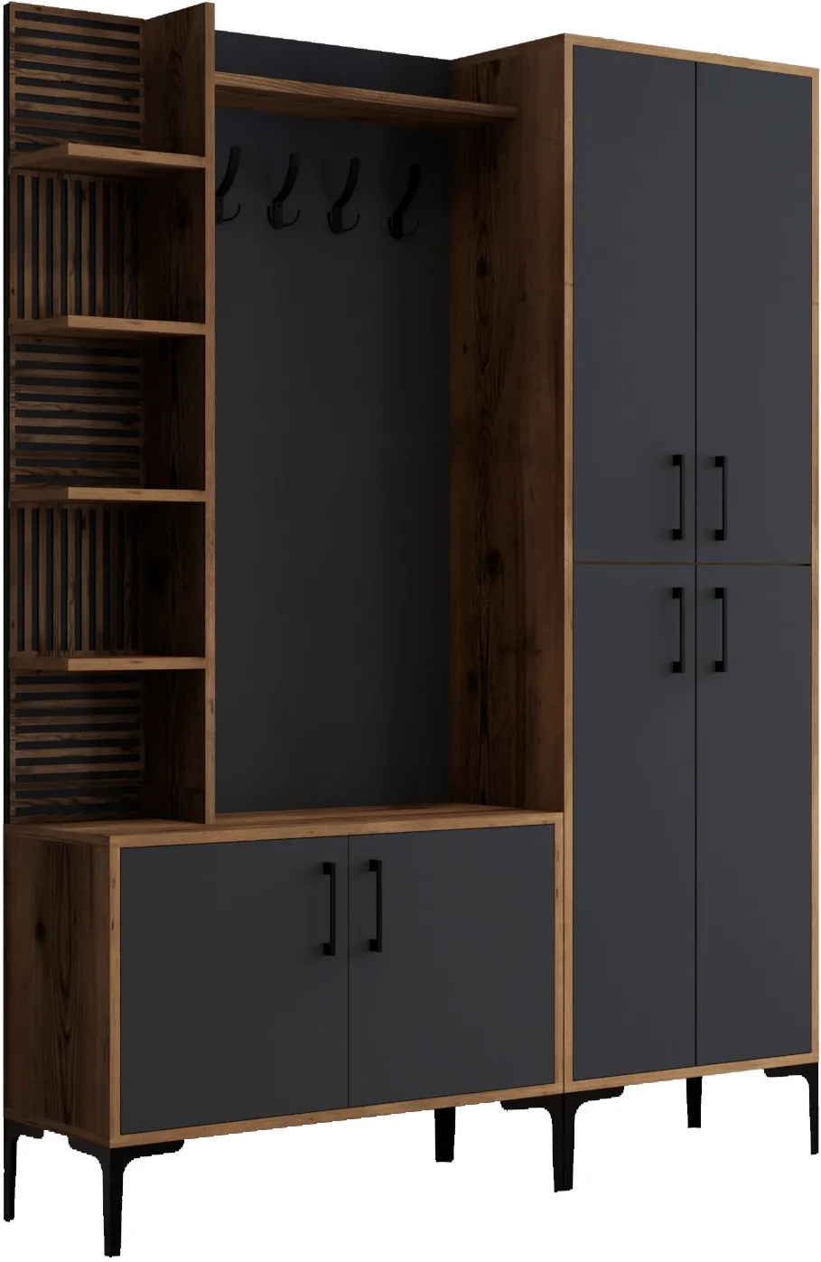 Cuier de hol Hanah Home Viyana DA, Nuc / Antracit