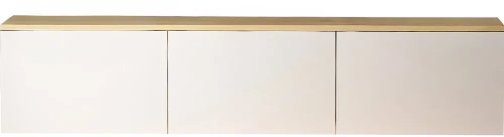 Comodă TV Hanah Home Neon - White v2, Alb / Stejar