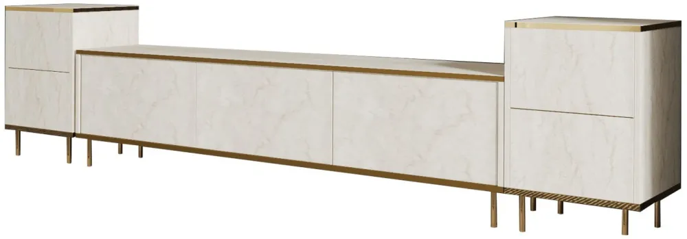 Ansamblu TV Hanah Home Imaj - Travertine, Travertin / Auriu