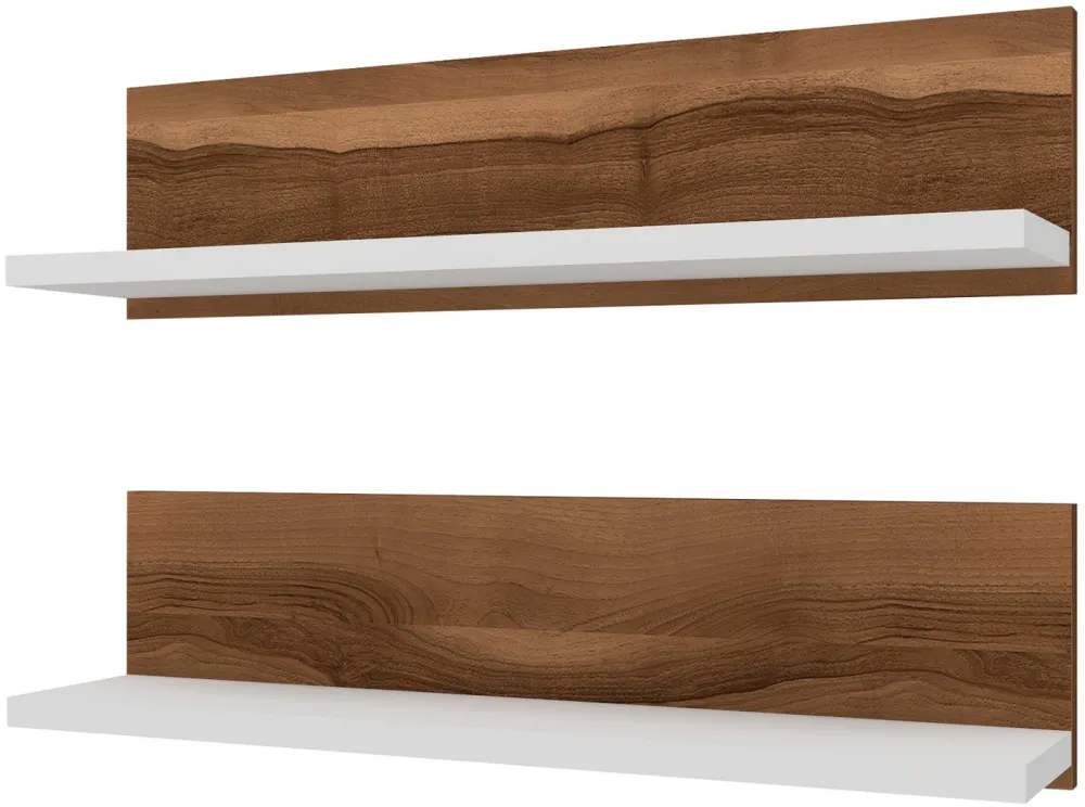 Raft de perete Hanah Home Shelf, Nuc / Alb