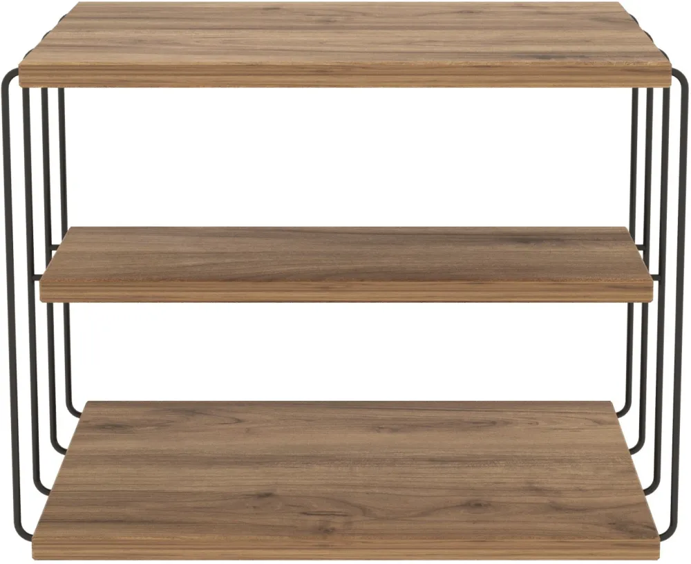 Măsuță laterală Hanah Home Lifon - Atlantic Pine, Pin Atlantic / Negru