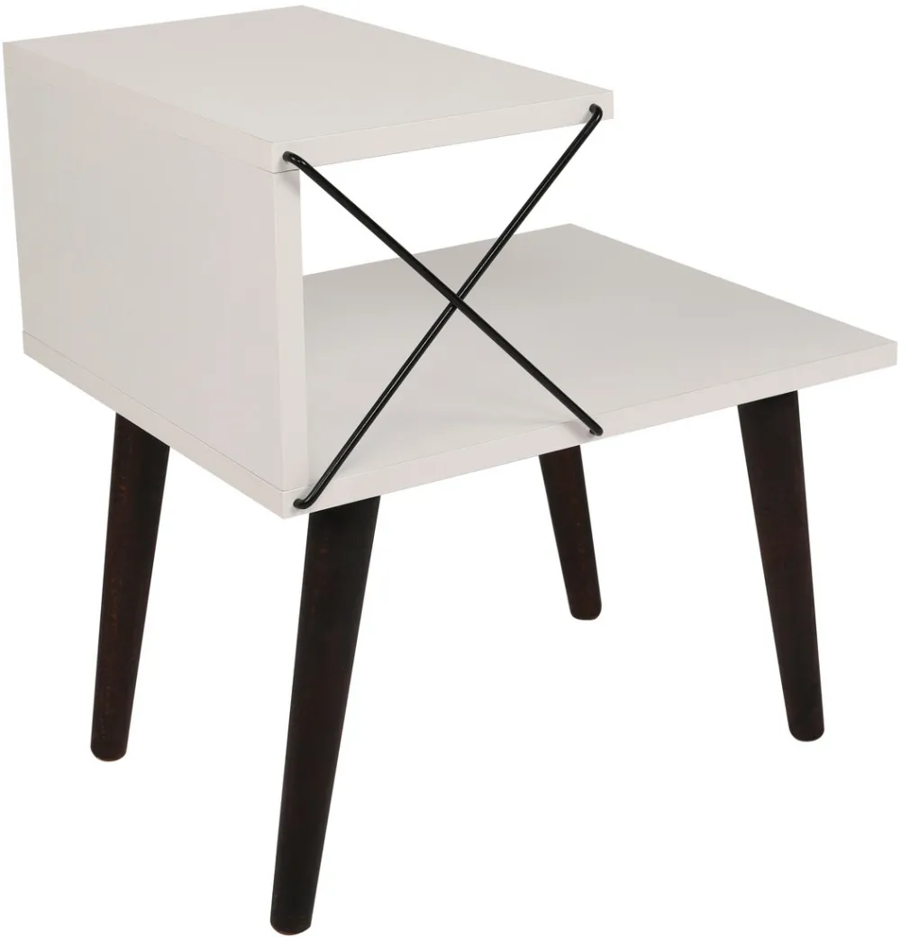 Noptieră Hanah Home Cross, Alb
