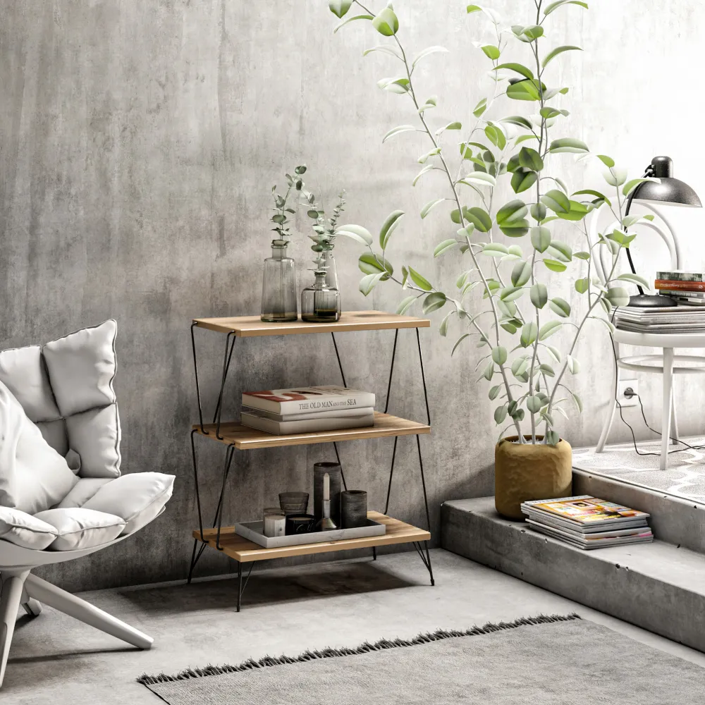 Măsuță laterală Hanah Home Lazandos, Pin
