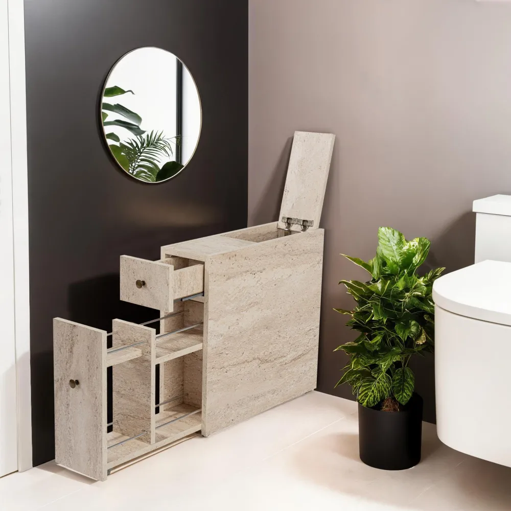 Dulap de baie Hanah Home Calencia, Travertin