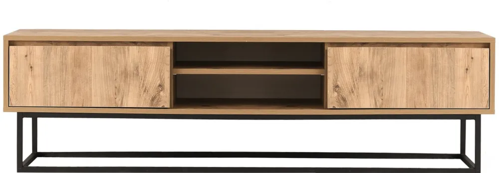 Comodă TV Hanah Home Belinda 140, Negru / Pin
