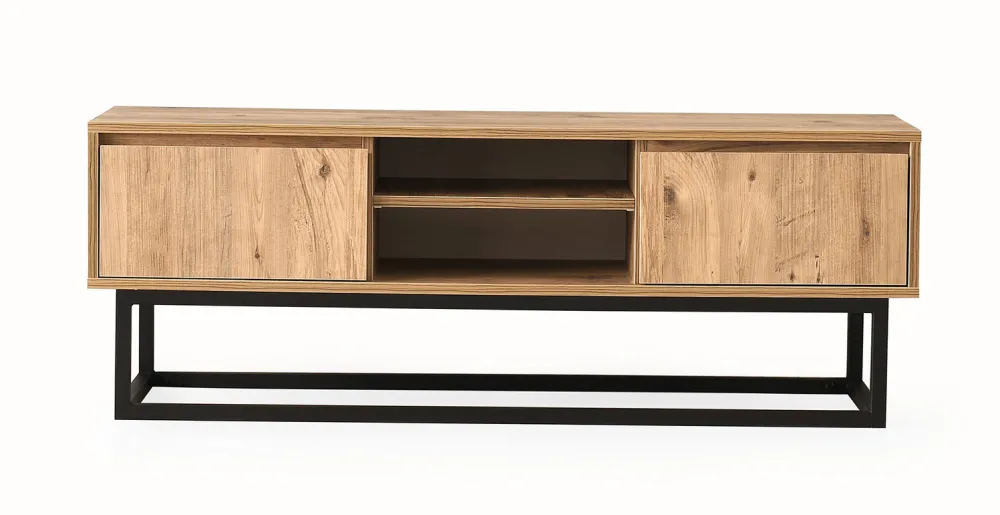 Comodă TV Hanah Home Belinda 180, Negru / Pin