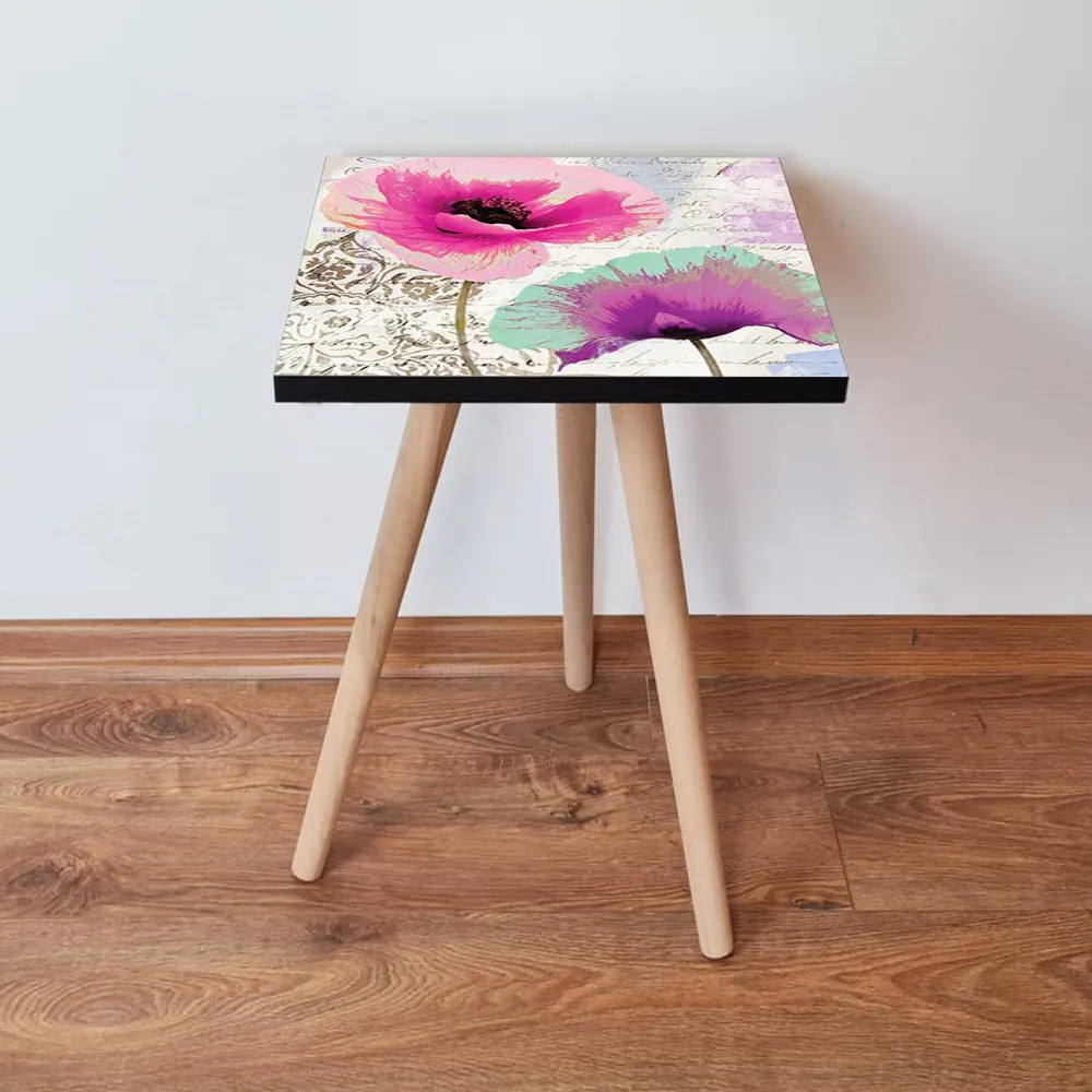 Măsuță laterală cu imprimeu Hanah Home Shp300, Multicolor