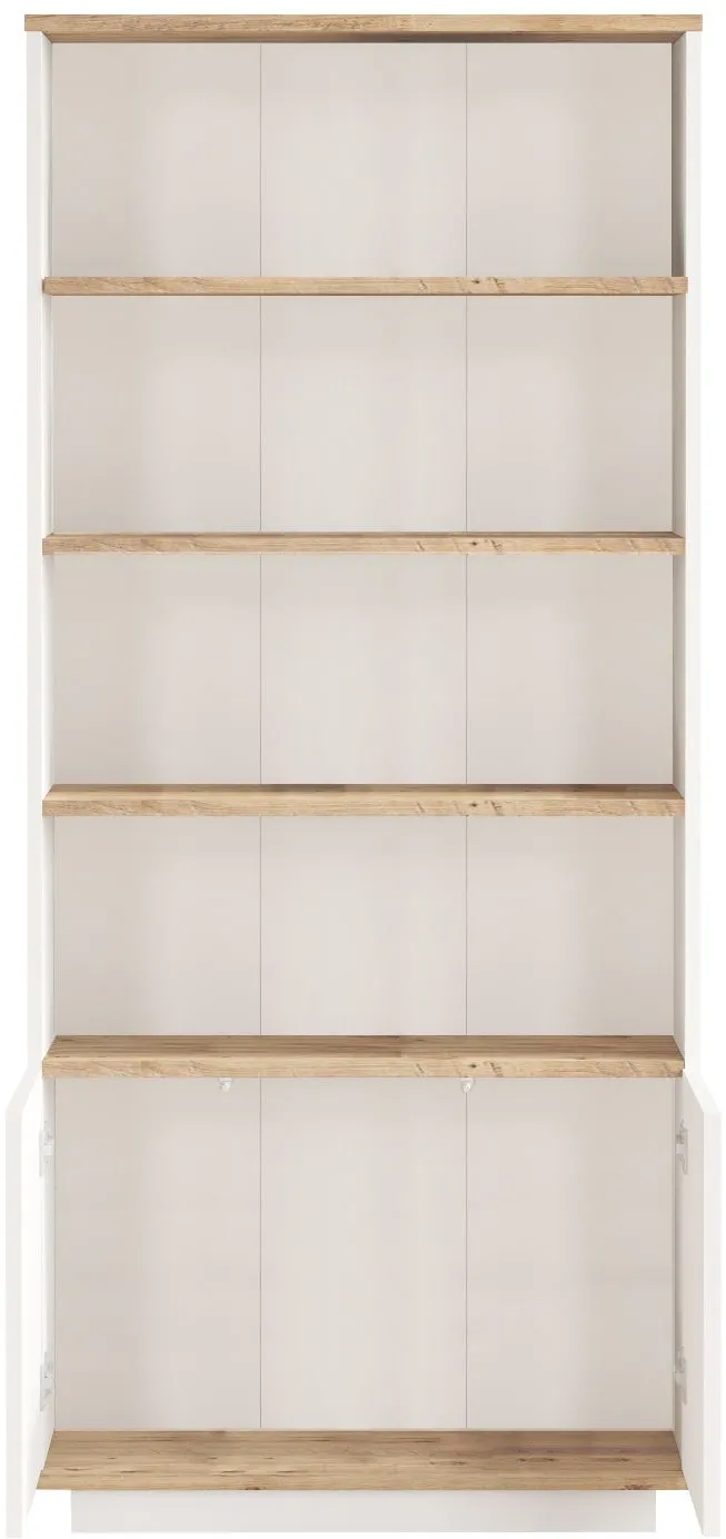 Bibliotecă Hanah Home Fr16-Aw, Pin Atlantic / Alb